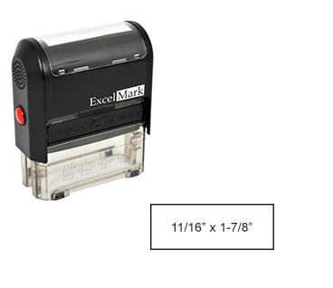 Self-Inking Custom Stamp  (3/4" x 1-7/8")